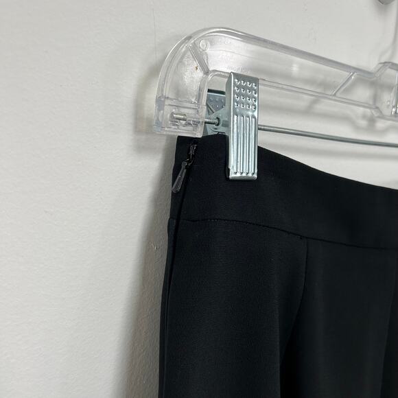 MaxMara Black High Waist Slit Hem Triacetate Pants Womens US 6 - Picture 7 of 7